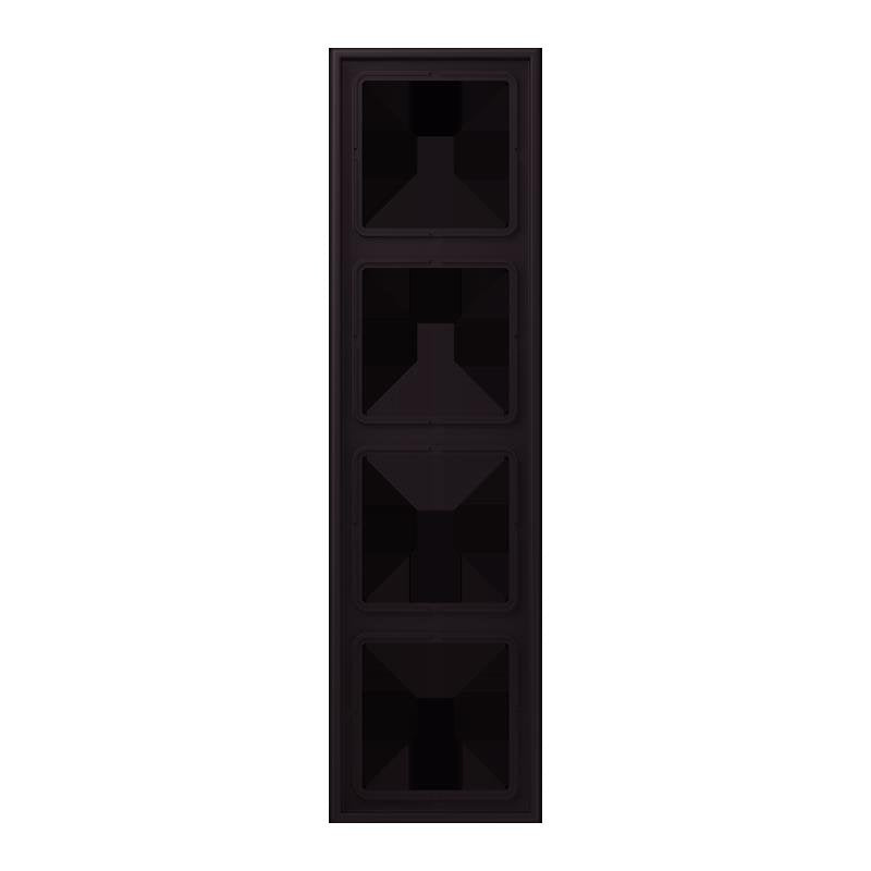 Jung - Abdeckrahmen Rahmen 4-fach LC 984 248 noir divoire