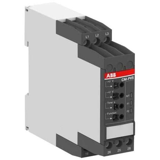 ABB Stotz S&J - Phasenüberwachungsgerät 3-Phasenüberwachungsrelais CM-PVS.81S 2W 30s, 3x200-400VAC