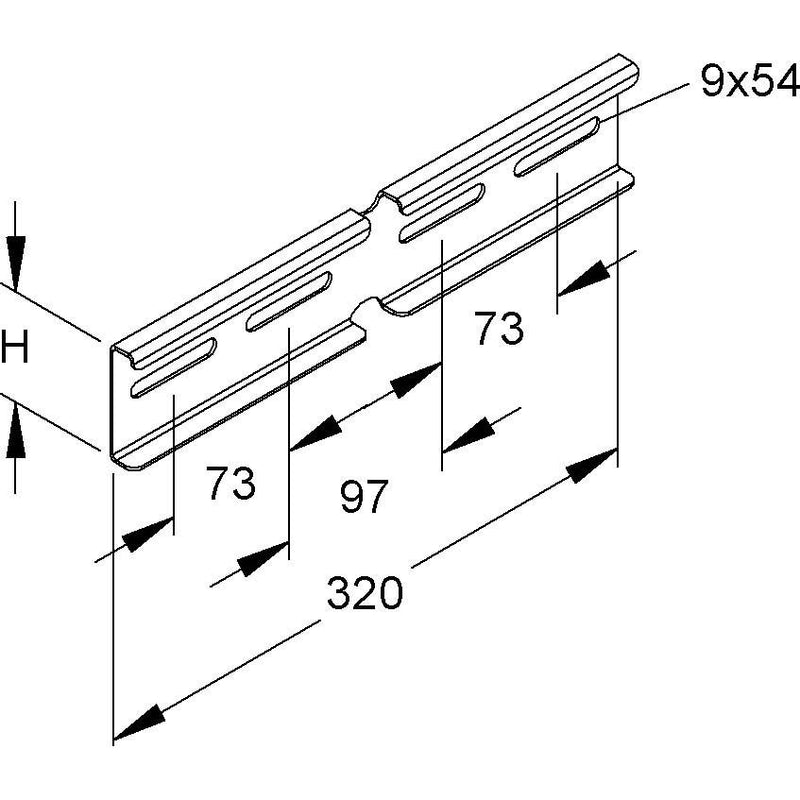 Niedax - Verbinder für Kabeltragsystem Winkelverbinder KWV 60 F