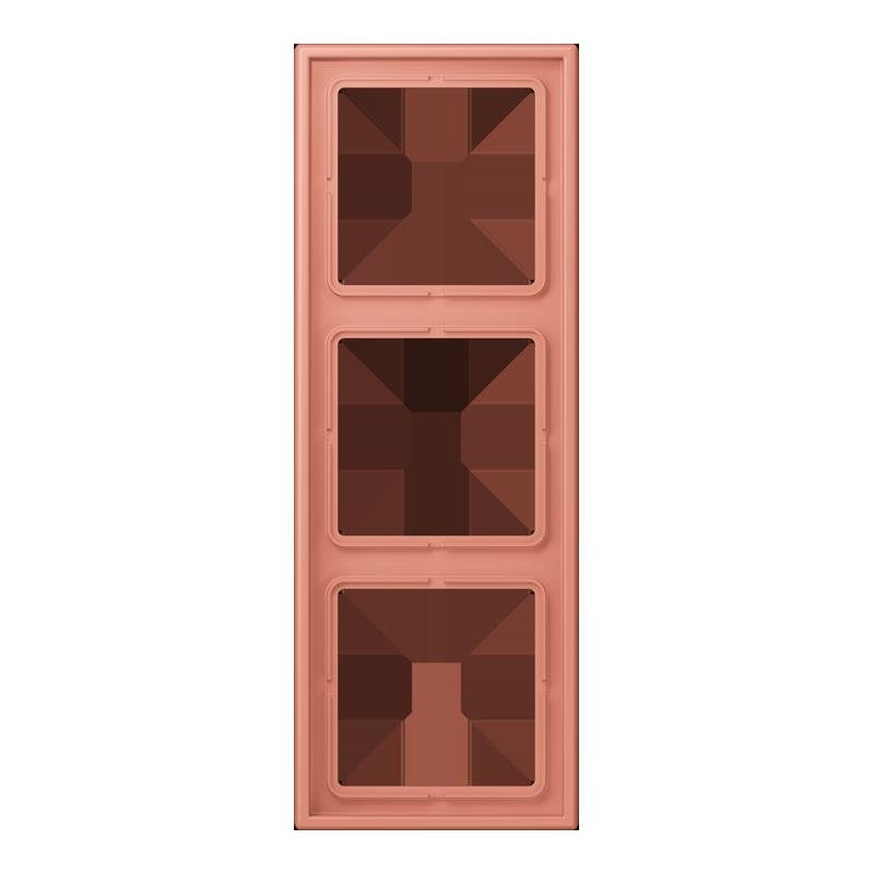 Jung - Abdeckrahmen Rahmen 3-fach LC 983 233 locre rouge moyen