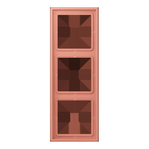 Jung - Abdeckrahmen Rahmen 3-fach LC 983 233 locre rouge moyen