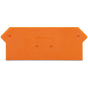 WAGO - Abschluss- und Zwischenplatte für Reihenklemme Abschlußplatte 280-317 orange, 2,5mm dick − 25 Stück