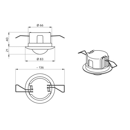 BEG Brück Electronic - Bussystem-Bewegungsmelder Präsenzmelder PD2N-BMS-DE DALI-2 DALI