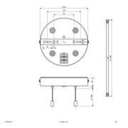 EVN Lichttechnik - Mechanisches Zubehör/Ersatzteile für Leuchten Seilabhängung AP09SAH150