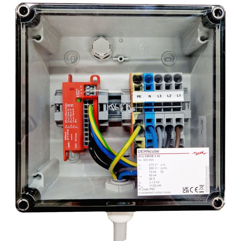 DEHN - Überspannungsableiter für Energietechnik/Stromversorgung Überspannungsableiter DCU EMOB 2 32 Typ 2+3