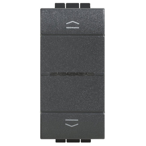 Legrand (BT) - Bussystem-Jalousieaktor Rollladenschalter Bticino L4027C 1-modul, anthrazit