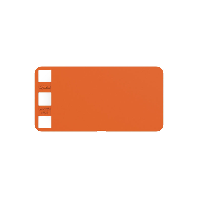 WAGO - Klemmenmarkierung Beschriftungsschild 770-450/000-012 Kunststoff,orange − 50 Stück