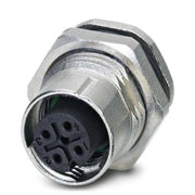 Phoenix Contact - Rundsteckverbinder, feldkonfektionierbar (Industriesteckverbinder) Einbausteckverbinder SACC-DSI-FS #1556841 4-polig M12 − 20 Stück