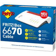 FRITZ - Netzwerk Router WLAN Router FRITZ!Box 6670 Cable Wi-Fi 7