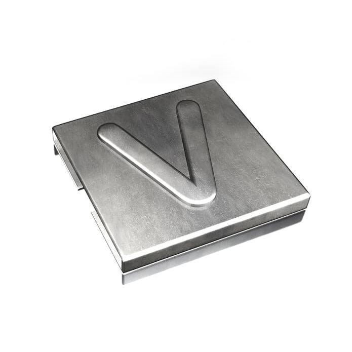 ABB Stotz S&J T&B - Kabelmarkierungssystem Markierungszeichen YID-CHAR-V V4A "V" − 100 Stück