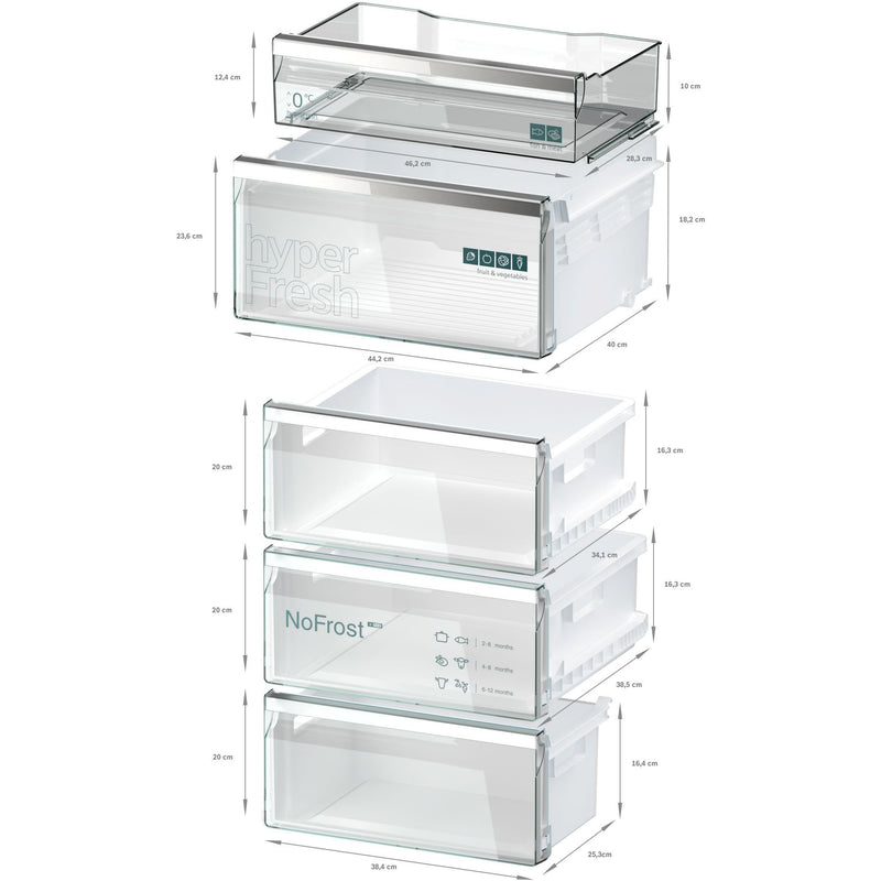 Siemens - Kühl-/Gefrierkombination Kühl/Gefrierkombi KG39N4X1F IQ500