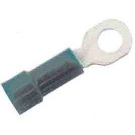 Elpress - Quetschkabelschuh für Cu-Leiter Ringkabelschuh grün A0843R 0,25-0,75qmm M4 − 100 Stück