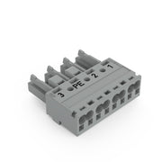 WAGO - Steckverbinder für steckbare Gebäudeinstallation Buchse 4-polig 770-244/062-000 Kod. B,grau − 50 Stück