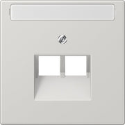 Jung - Einsatz/Abdeckung für Kommunikationstechnik Abdeckung Schriftfeld lgr LS 969-2 NAUA LG für IAE/UAE-Dose