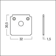 Zumtobel Group - Mechanisches Zubehör/Ersatzteile für Leuchten Abschlussplatte SUP2 TRACK #60210849