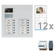 TCS Tür Control - Türsprech-Set Videosprechanlgenset color PVU17120-0010 12 Tasten UP,Freispr