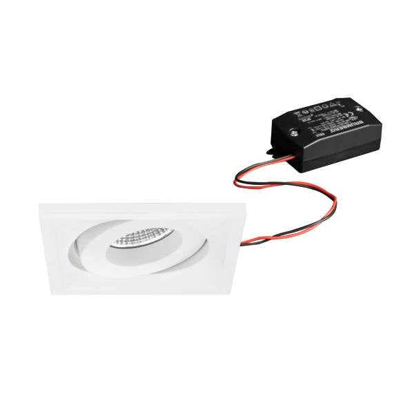 Brumberg Leuchten - Downlight/Strahler/Flutlicht LED-Einbaustrahler 230V 38397173 38Gr., 3000K, quadr