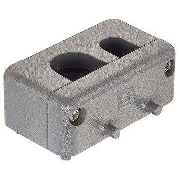 Harting - Gehäuse für Rechtecksteckverbinder Split Hood, Baugröße: 10 09300100498 B hohe Bauform