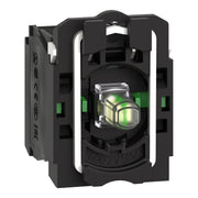 Schneider Electric - Lampenfassungsblock für Befehls- und Meldegeräte Hilfsschalterblock ZB5AW0B13 2S m.LED-Mod. ws 24V