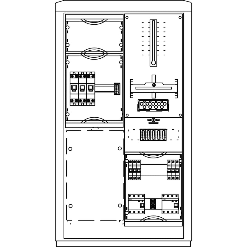 Elsta Mosdorfer - Zähler-Komplettschrank Zähleranschlusssäule ZS801E.N1.02 A850-0 N1 1Z 3.HZ