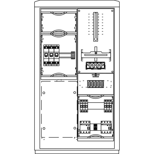 Elsta Mosdorfer - Zähler-Komplettschrank Zähleranschlusssäule ZS801E.N1.02 A850-0 N1 1Z 3.HZ