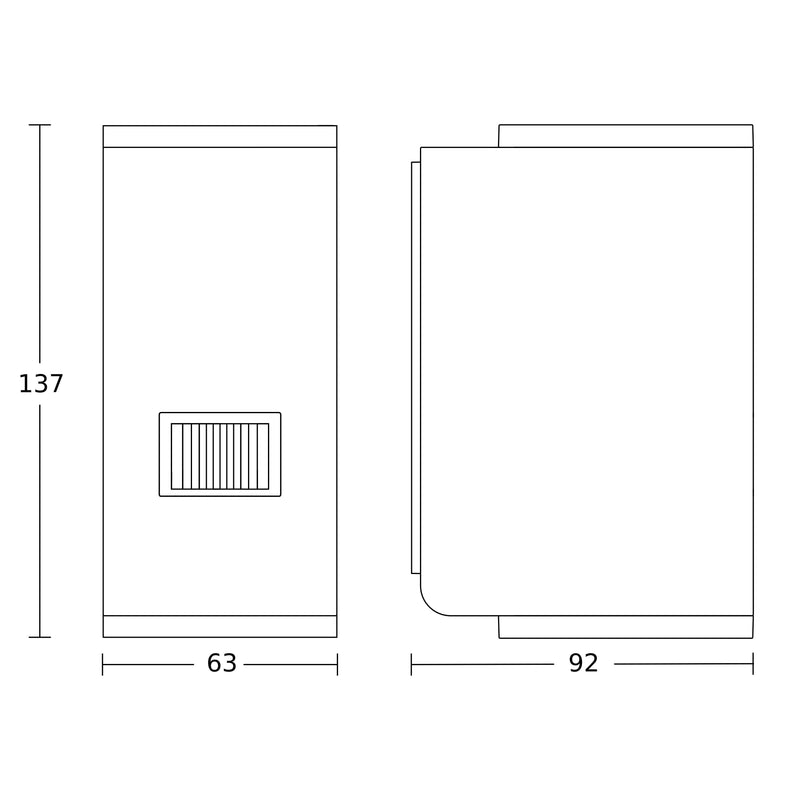 Steinel - Decken-/Wandleuchte Sensor-LED-Außenleuchte L 930 S ANT 3000K 92 x 63 x 137 mm
