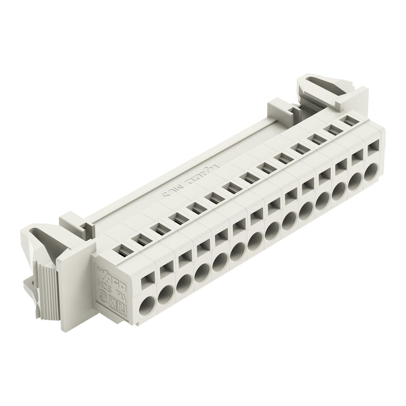 WAGO - Kabelsteckverbinder für Leiterplattensteckverbinder 1-Leiter-Stiftleiste 721-614/114-000 CAGECLAMP,2,5mm²,lgr − 25 Stück
