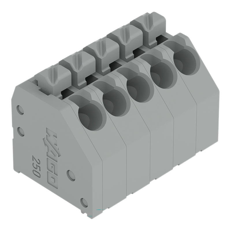 WAGO - Leiterplattenklemme 250-212/000-006 Drücker,1,5mm²,blau − 25 Stück