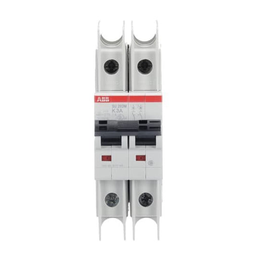 ABB Stotz S&J - Leitungsschutzschalter Sicherungsautomat SU202M-K3 10kA, 3A, 2P