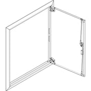 ABN - Tür/Bedientableau (Schaltschrank) Blendrahmen mit Volltüre GBRU24T f.Flachvert.,2x4reih