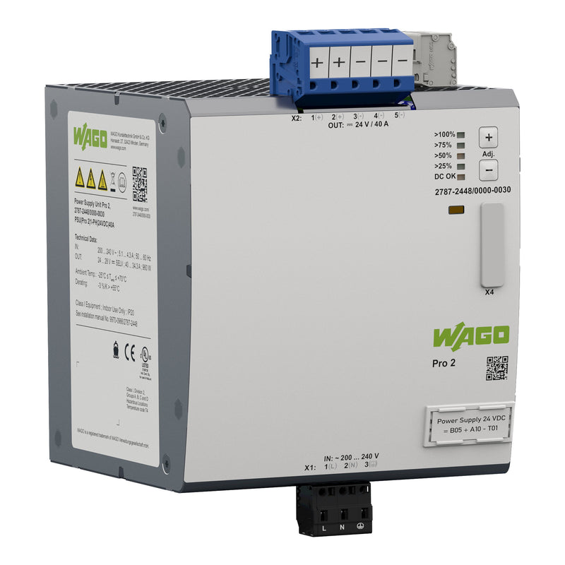 WAGO - Gleichstromversorgung Stromversorgung 2787-2448/000-030 Pro 2,1 phasig