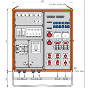 Walther Werke - Baustromverteiler Verteilerschrank WV0624R1 246kVA
