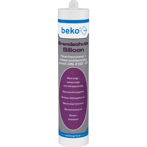 Beko - Brandschutzbeschichtung/-bandage/-schaum/-dichtstoff Brandschutz Silicion 22803 (VE310) 310ml grau
