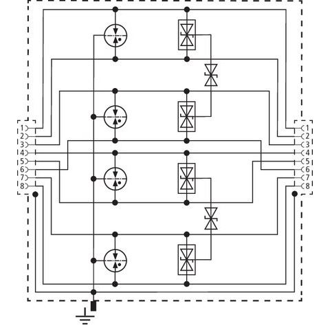DEHN - Überspannungsableiter für Informations-/MSR-Technik ÜS-Ableiter DEHNpatch DPA CLE IP66 mit 2 RJ45-Buchsen