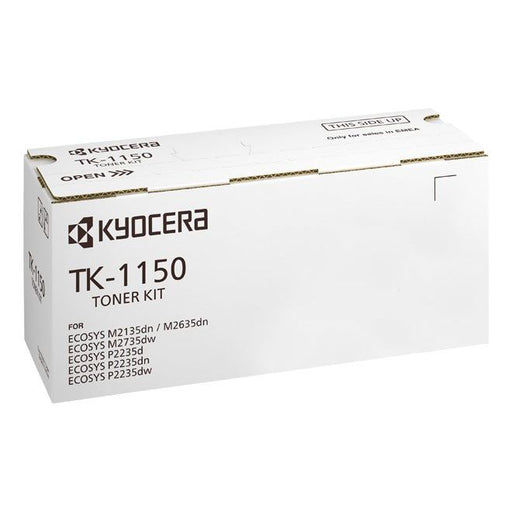 Kyocera - Verbrauchsmaterial für Telefax/Drucker/MFC Lasertoner TK-1150 sw 3.000 Seiten,schwarz