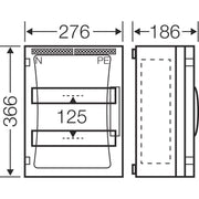 Hensel - Installationskleinverteiler ENYSTAR-Automatengehäuse FP 1218 24 Teilungseinheiten