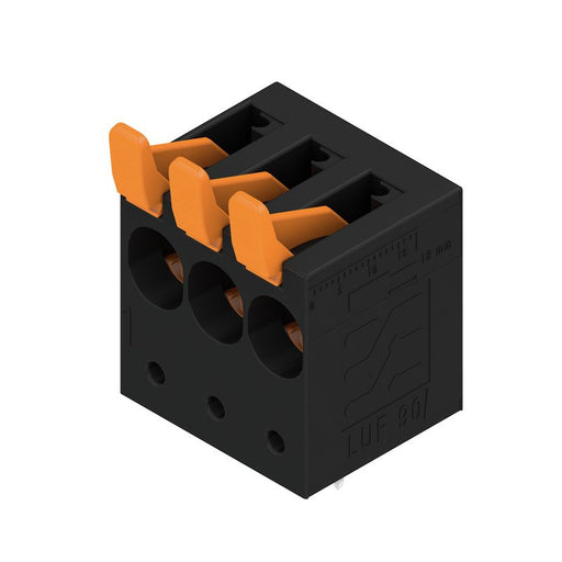 Weidmüller - Leiterplattenklemme Leiterplattenklemme LUF 10,0 #2453700000 03/90V 5,0SN BK BX − 40 Stück