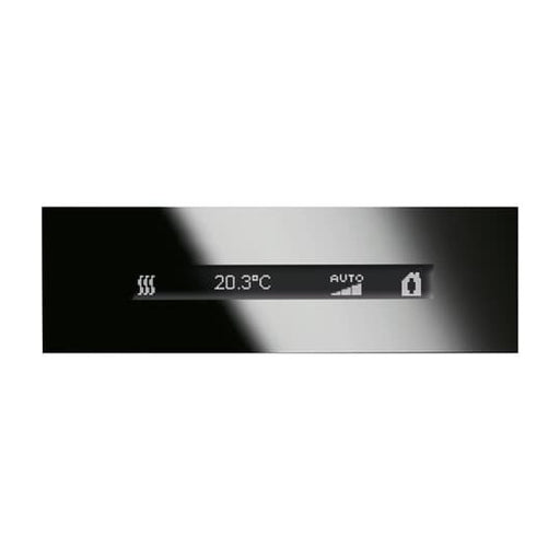 Busch-Jaeger - Bussystem-Raumtemperaturregler Abschlussleiste oben 6351/08-825 Glas schwarz RTR