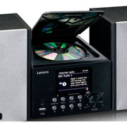 LENCO - HiFi-Komplettsystem Microanlage/Internet-Radio MC-250 Black WiFi/DAB+/FM/CD