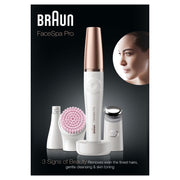 BRAUN - Epiliergerät Epilierer/Peeling FaceSpa Pro 912 Gesichtsreinigung − 5 Stück