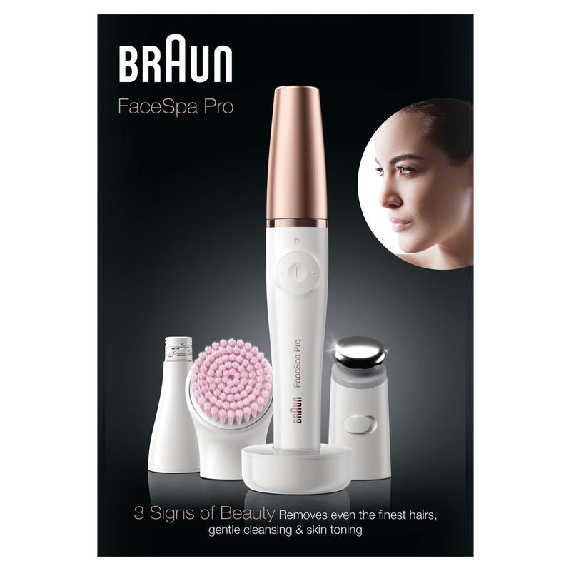 BRAUN - Epiliergerät Epilierer/Peeling FaceSpa Pro 912 Gesichtsreinigung − 5 Stück