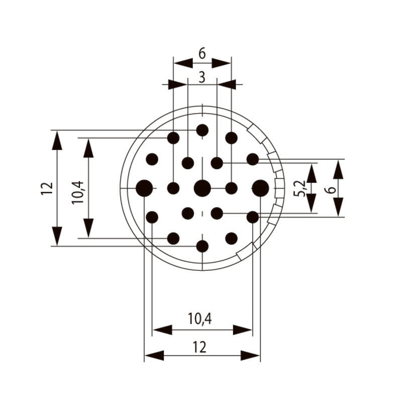 Weidmüller - Kontakteinsatz für Rundsteckverbinder Kontakt SAI-M23-BE-19-F-PE Einlötstift,3,5mm