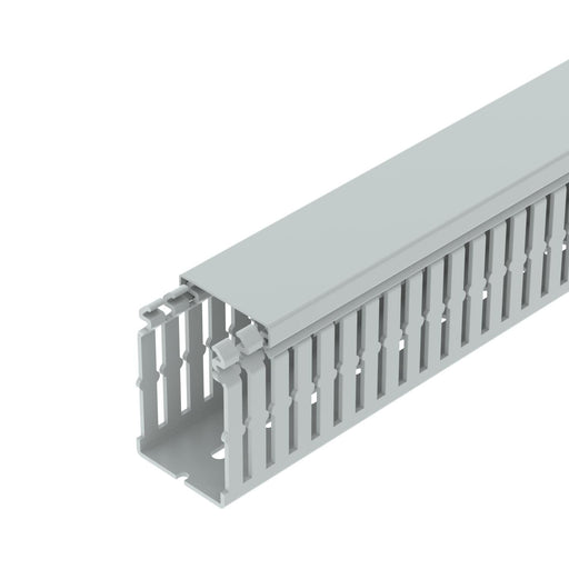 OBO Bettermann - Verdrahtungskanal LKVH N 75050 hfr, 75x50x2000, lgr − 2 Meter