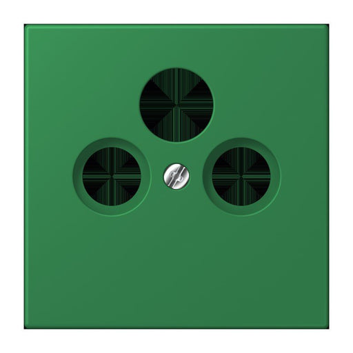 Jung - Einsatz/Abdeckung für Kommunikationstechnik Abdeckung für Sat/BK-Dose LC 990 SAT 219 vert fonce (32050)