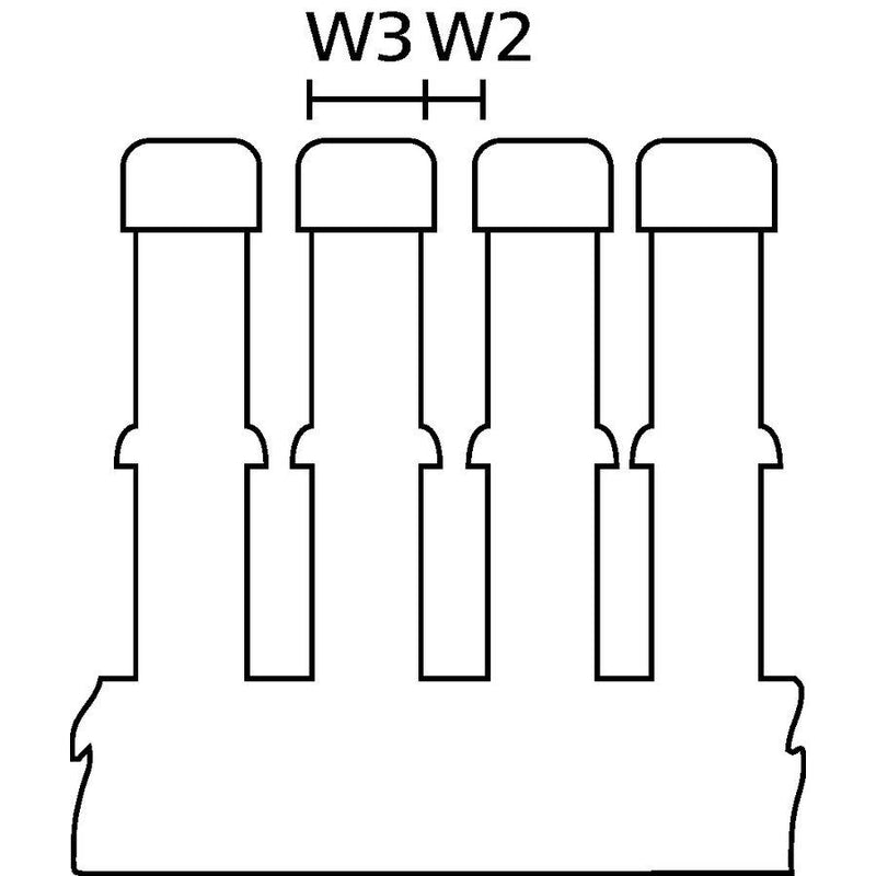 HellermannTyton - Verdrahtungskanal 183-22040(20.0) 100x40 mm, grau − 20 Meter