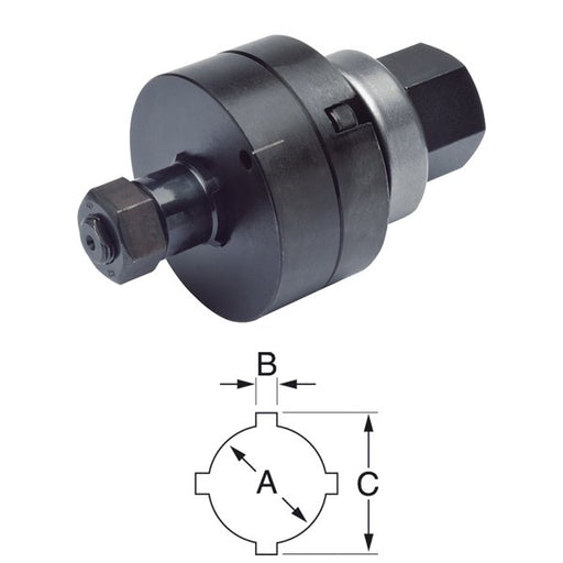 Klauke - Blechlocher Rundlocher 50602381 22,5qmm, m.Nut