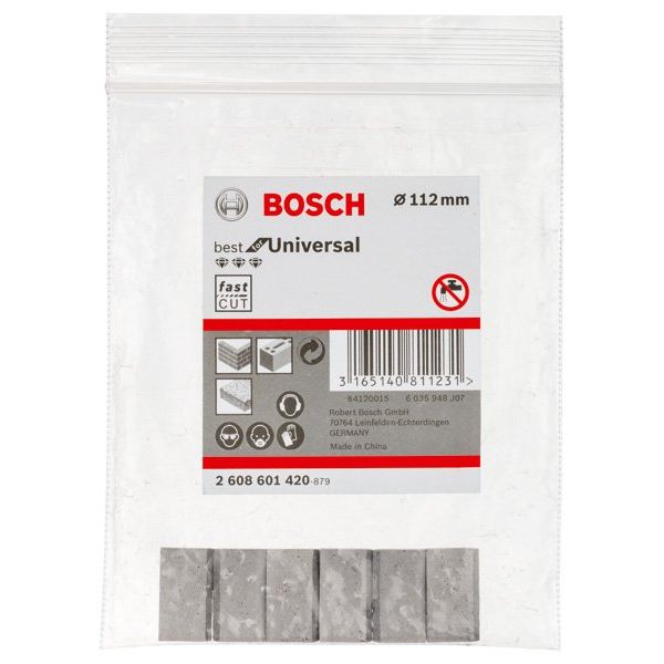 Bosch - Bohrkrone Segmente für PRO 2608601420 (VE6) Trockenbohrkrone 112