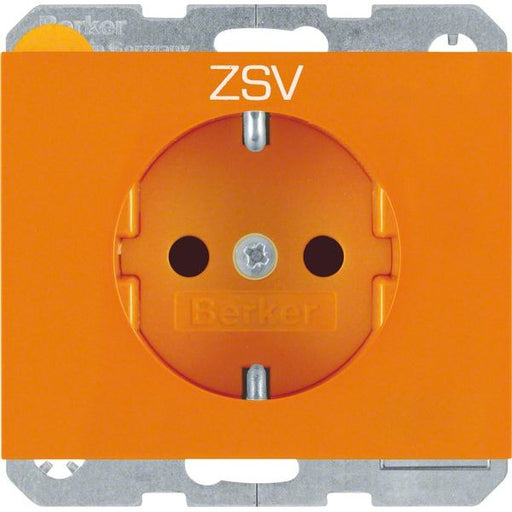 Berker - Steckdose SCHUKO-Steckdose 47357114 orange glänzend
