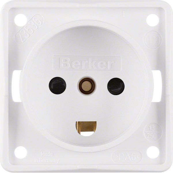 Berker - Steckdose pws 962722502 mit Schutzkontakt