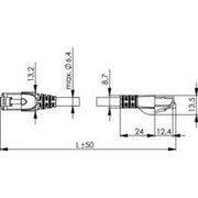 Telegärtner - Patchkabel Kupfer Industrie Patchkabel Cat7 gn 100008662 5,0m,S/FTP,PVC